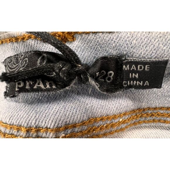 Prana Soma Jeans Womens 28 Blue Light Wash Organic Stretch Denim Skinny Slim NEW - Picture 11 of 14